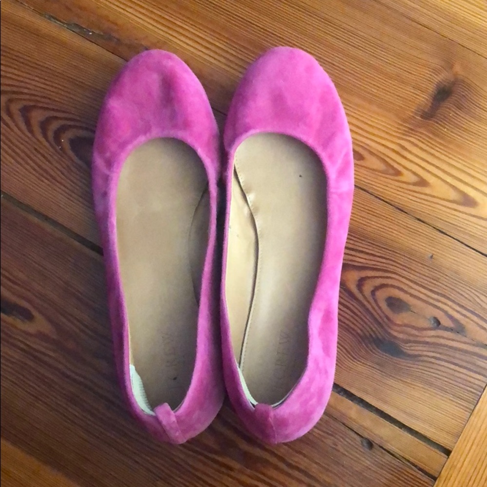 J Crew Magenta Flats